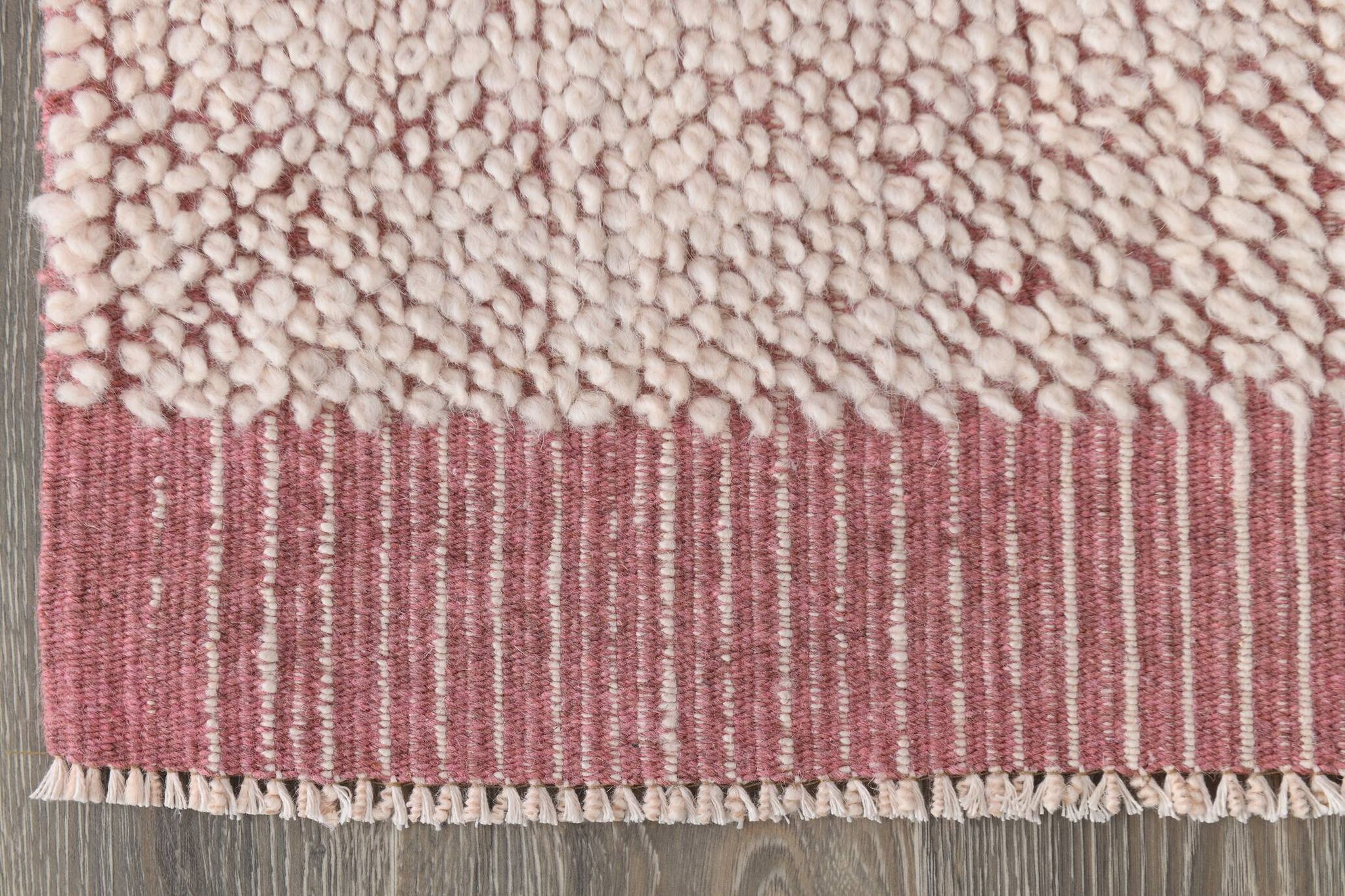 2x10 Rug For Hallway Pink & Beige Turkish Vintage Runner Rug, 61x291Cm SK 34962