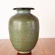 Art Deco vase, in green glazed stoneware, Roger Guérin 1930.