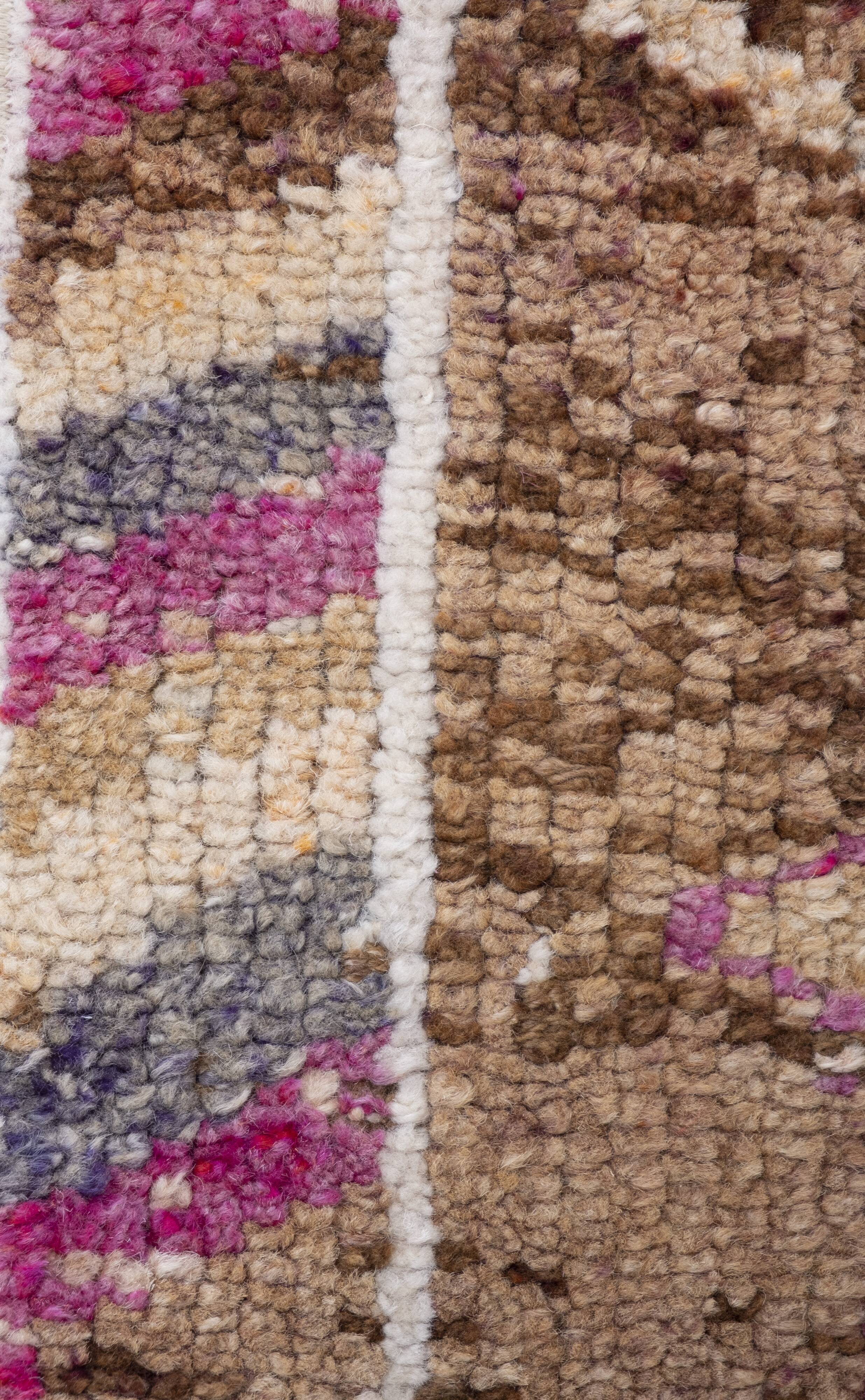 Tapis noué à la main turc vintage 83x287 cm