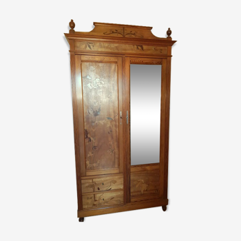 Two-door art nouveau cabinet