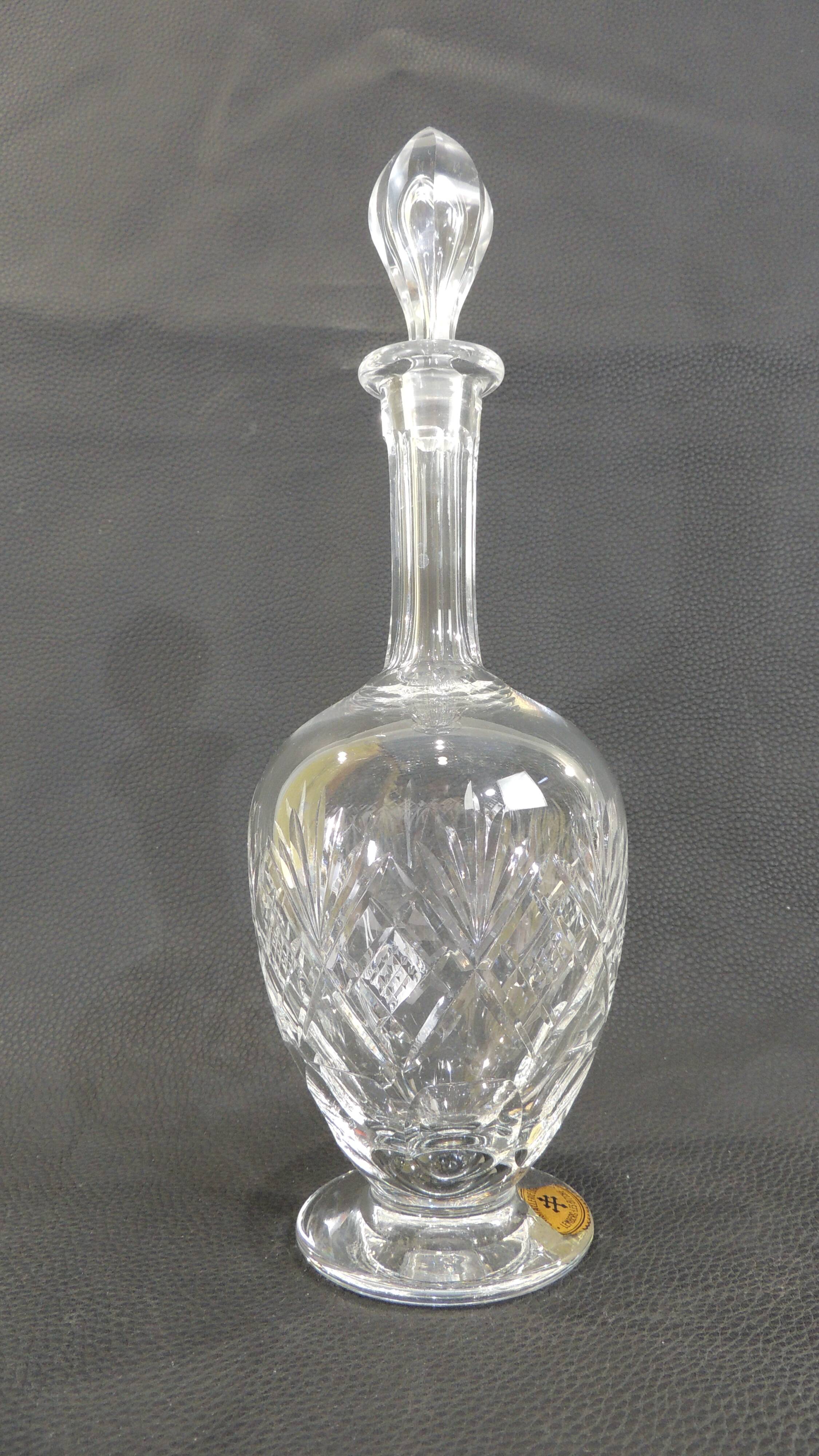 St Louis crystal wine carafe, Massenet model./vintage