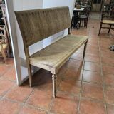 Banquette bistrot en bois , 120cms de long
