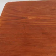 Danish teak writing desk with open storage compartment, 1960s