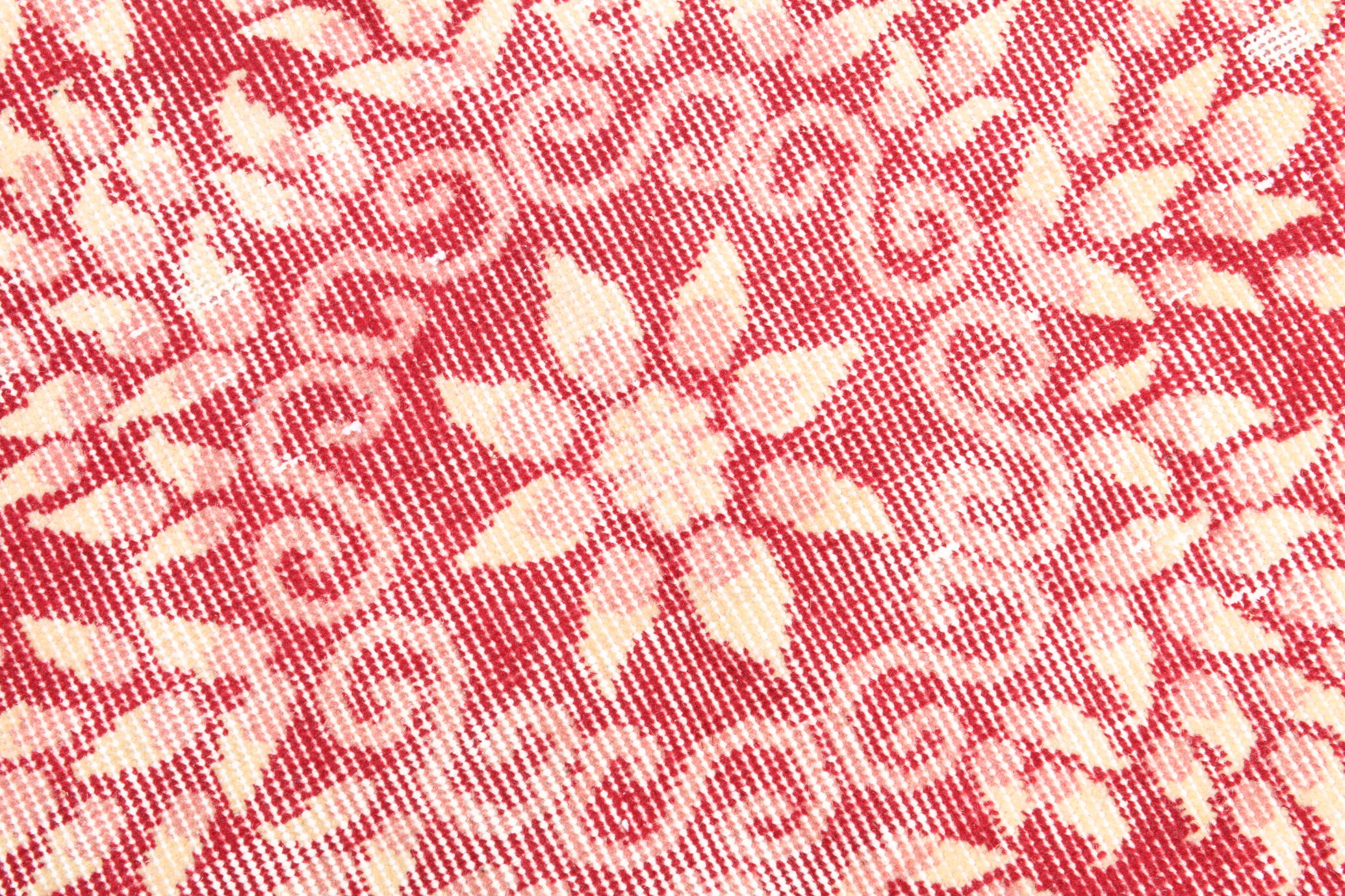 7x10 pale red large turkish rug, 203x310cm