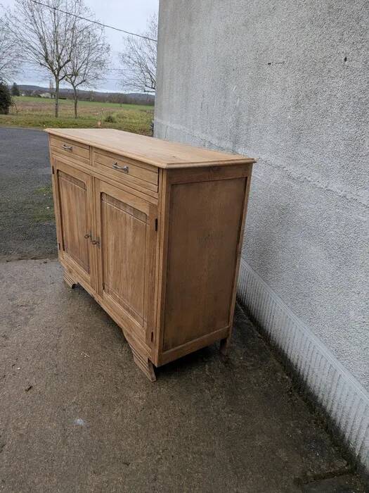 Natural wood sideboard