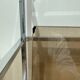 Stainless steel shelf and smoked glass