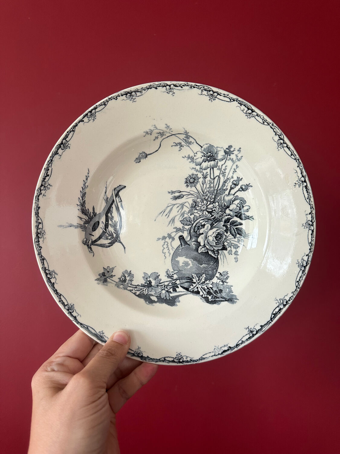 Assiettes creuses terre de fer