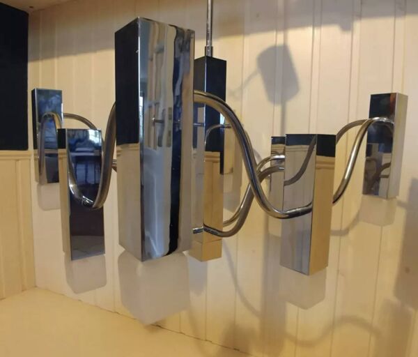 Lustre par la Maison Sciolari pour Boulanger 1970