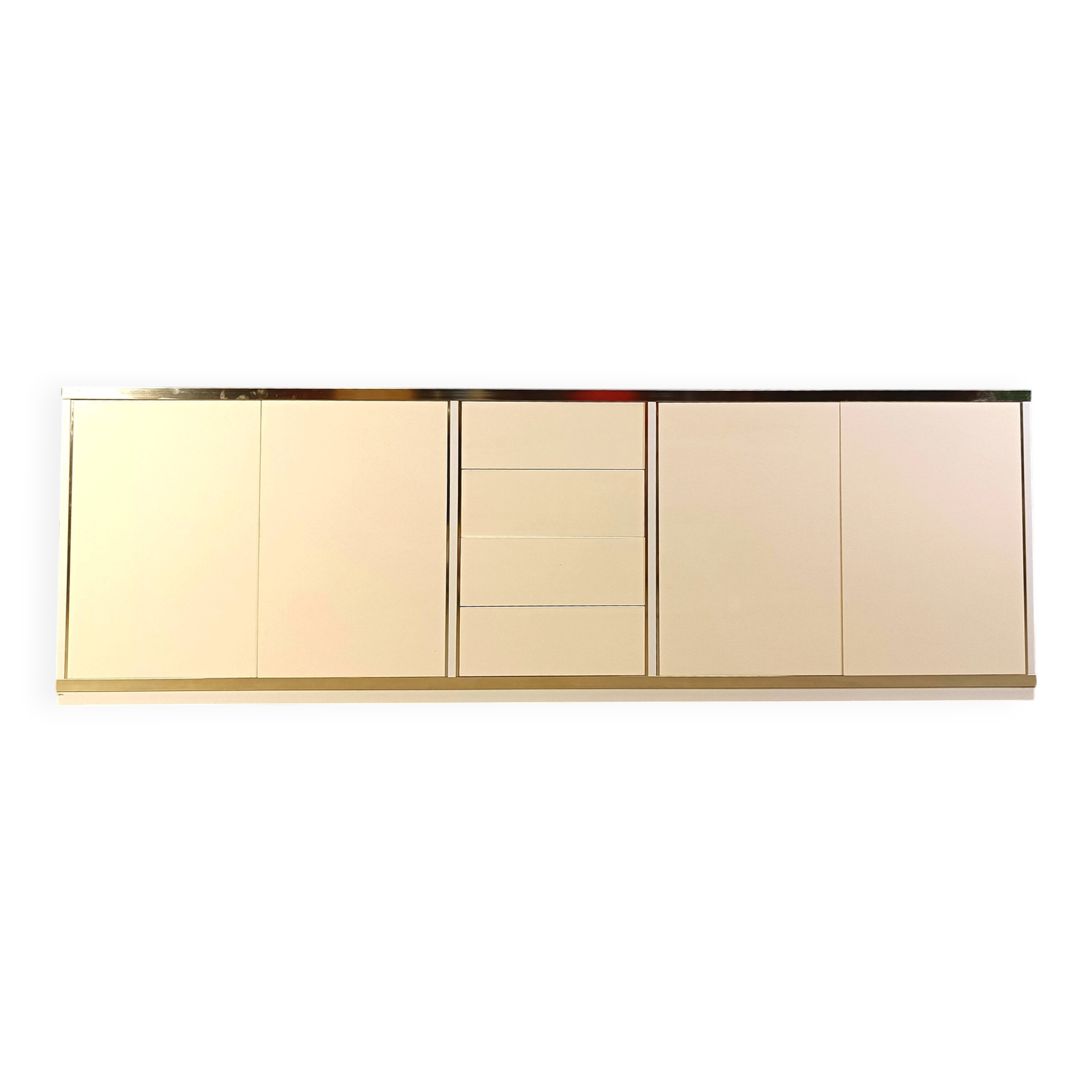 Vintage lacquered credenza, 1980s