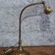 Art Nouveau desk lamp, solid brass with articulated arm – Belle Époque