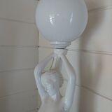 1970s lamp. Nude Art Deco style. 67cm.