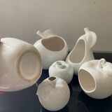 Set of 6 vintage ceramic fruit vases/cachepots