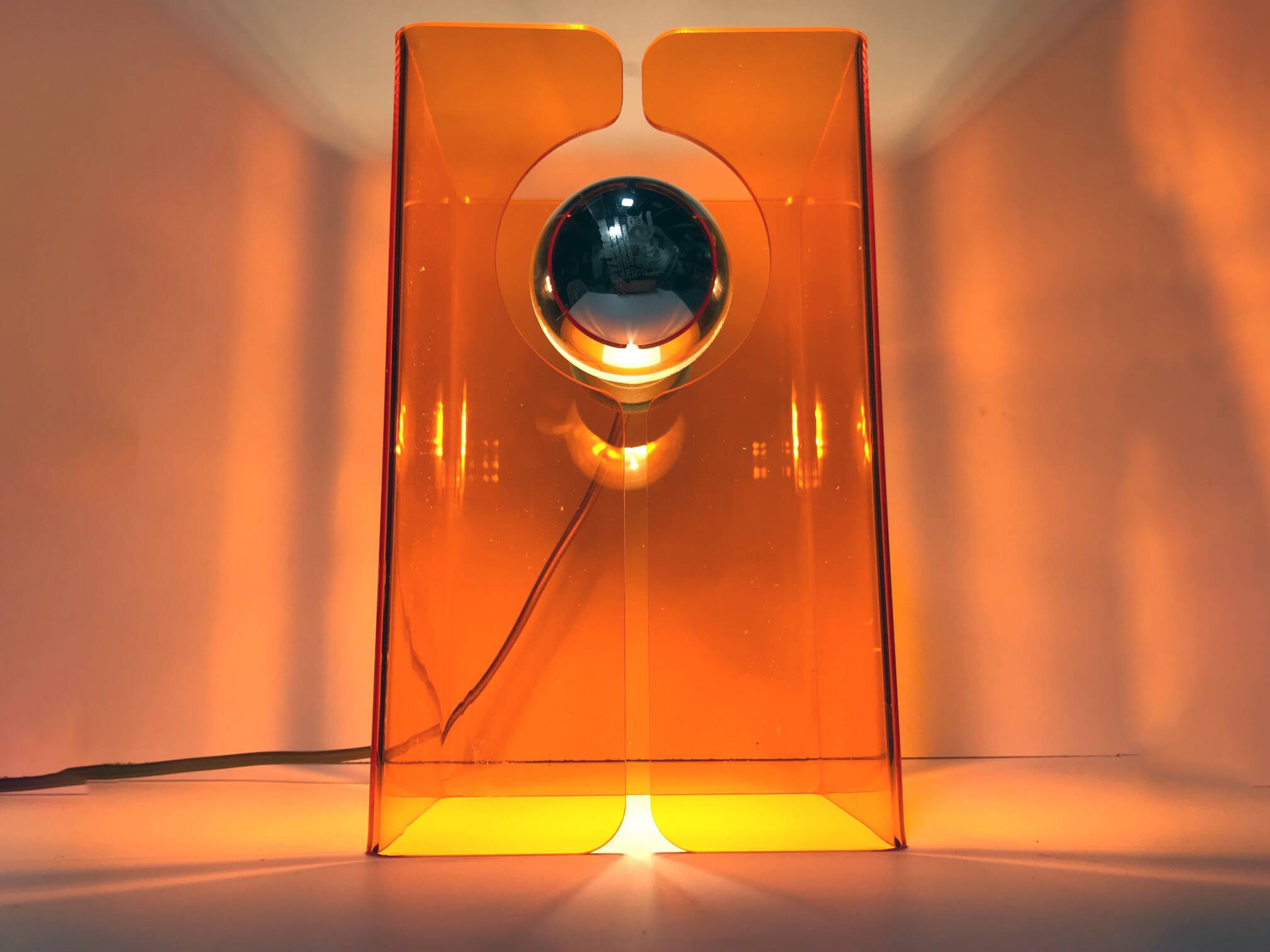 Lampe de Table Vintage • V.Orange • Space Age • 1970