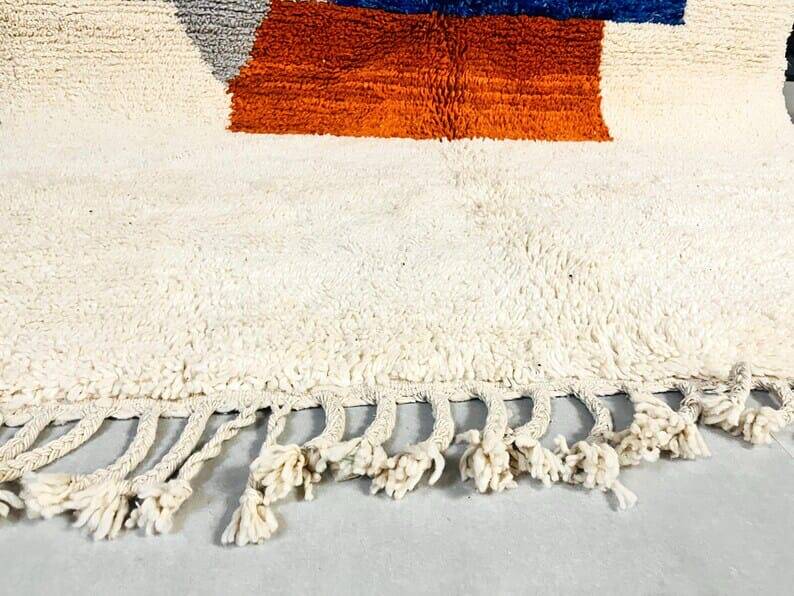 Tapis berbère en laine pure artisanale taille 160 x 240 cm