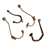 4 vintage school hooks