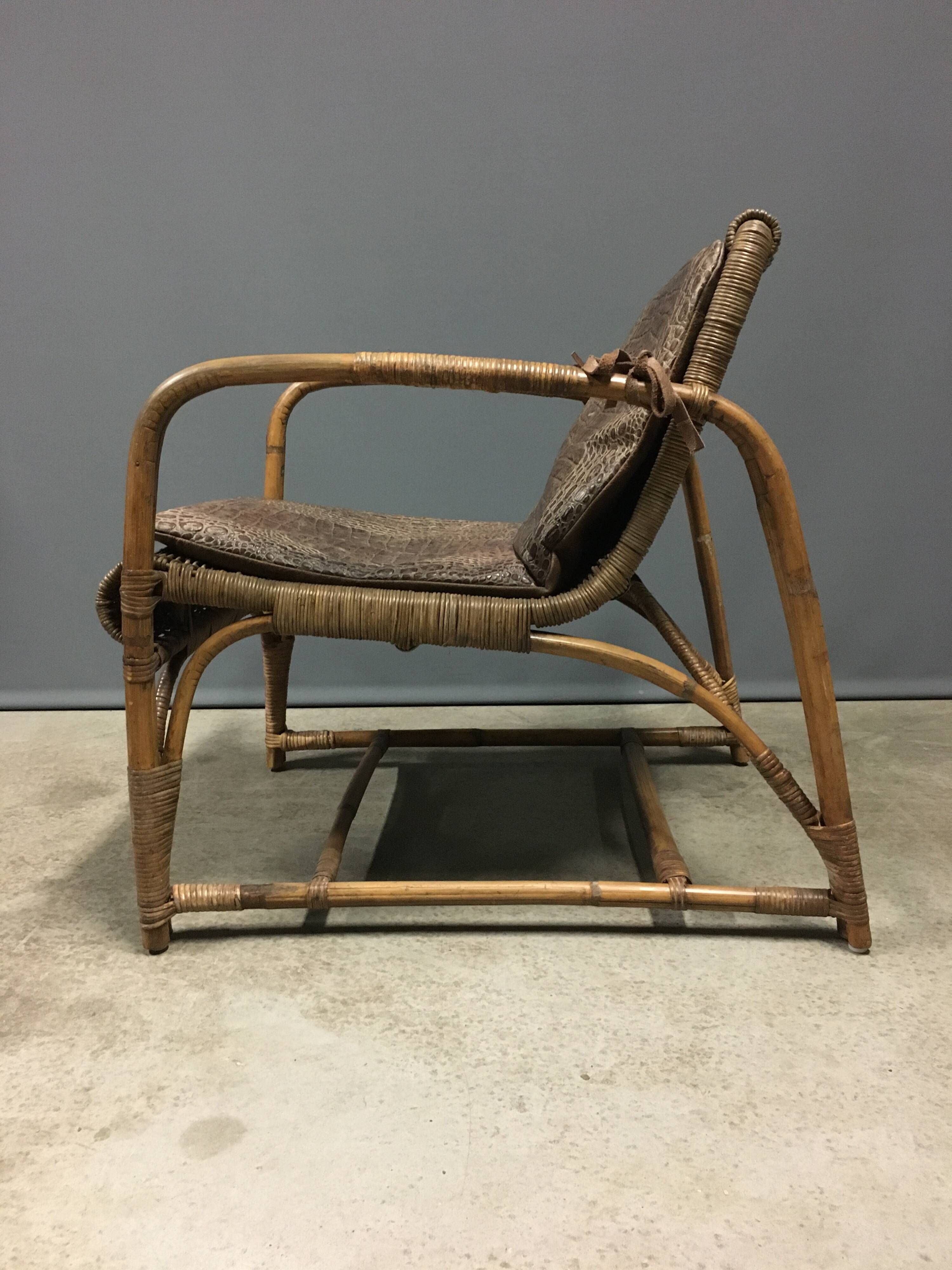 Erich Dieckmann - Fauteuil - Rotin - Années 1930 Bauhaus