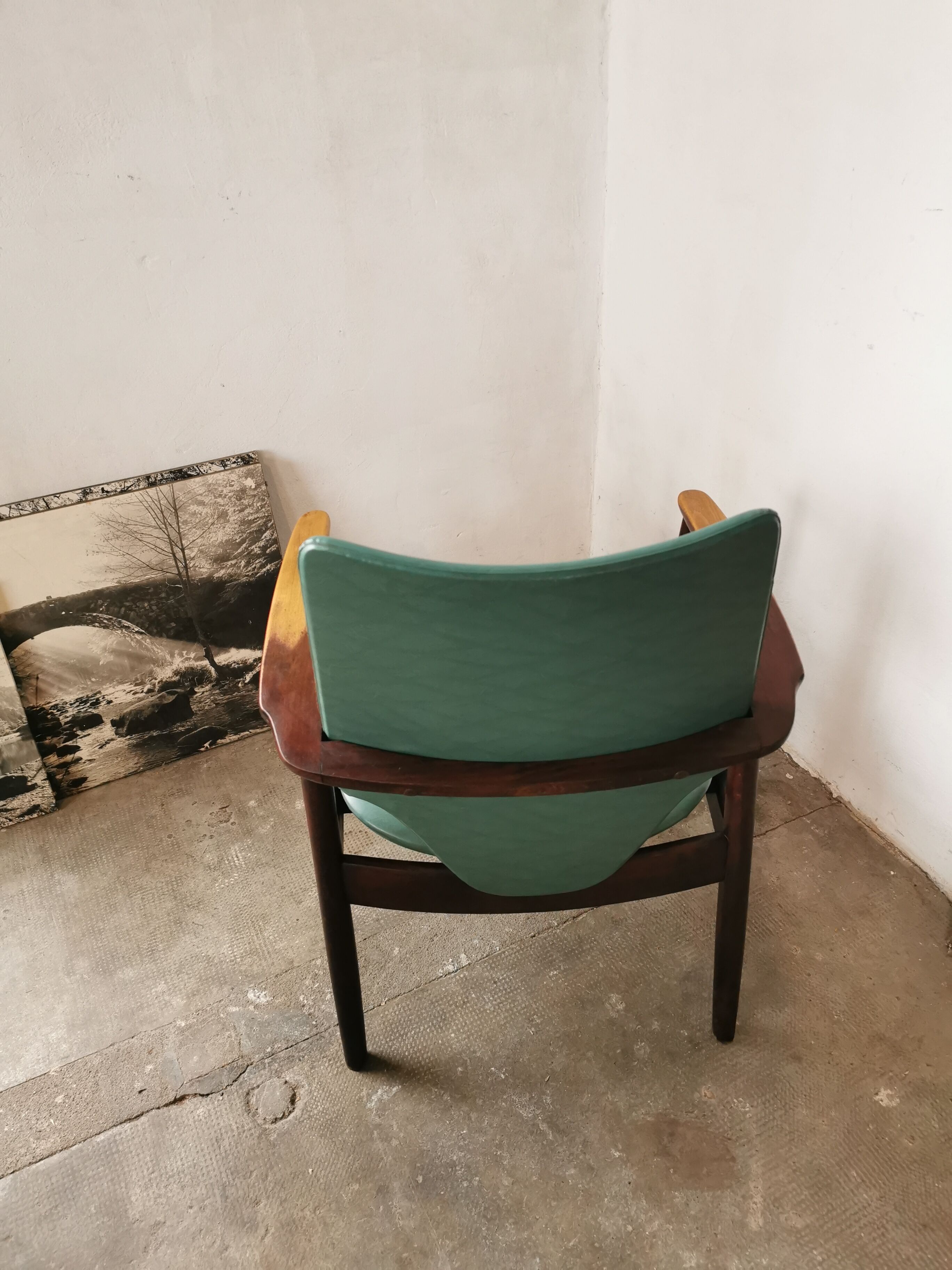 Fauteuil style scandinave 1970