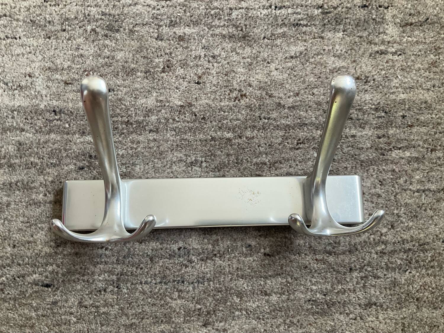Vintage aluminum coat rack