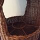 Vintage bar from the 70s in rattan and wicker