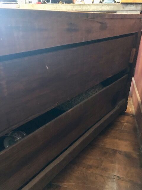 Professional furniture in light oak carved wood