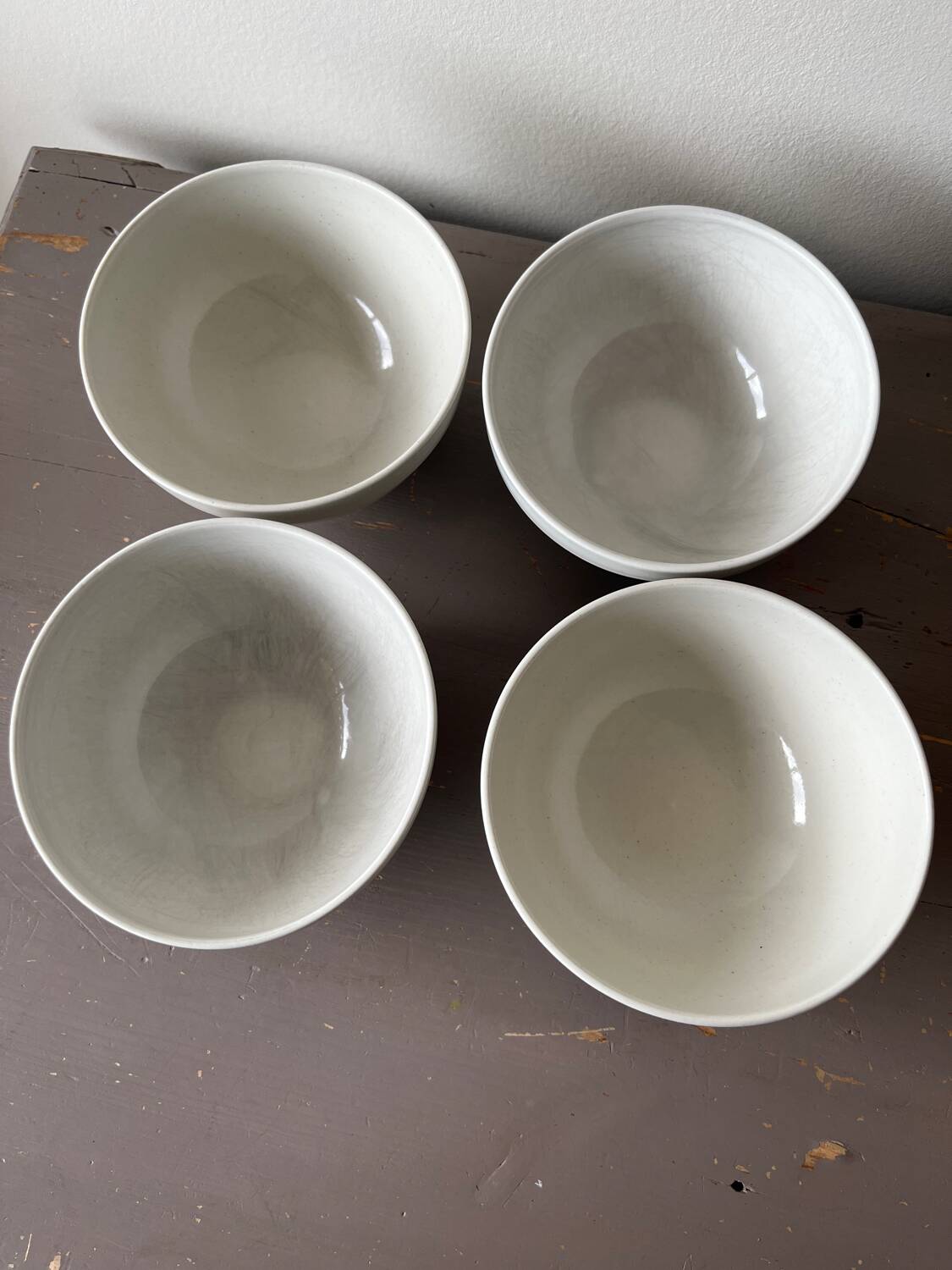 4 bols anciens en porcelaine italienne Cipa