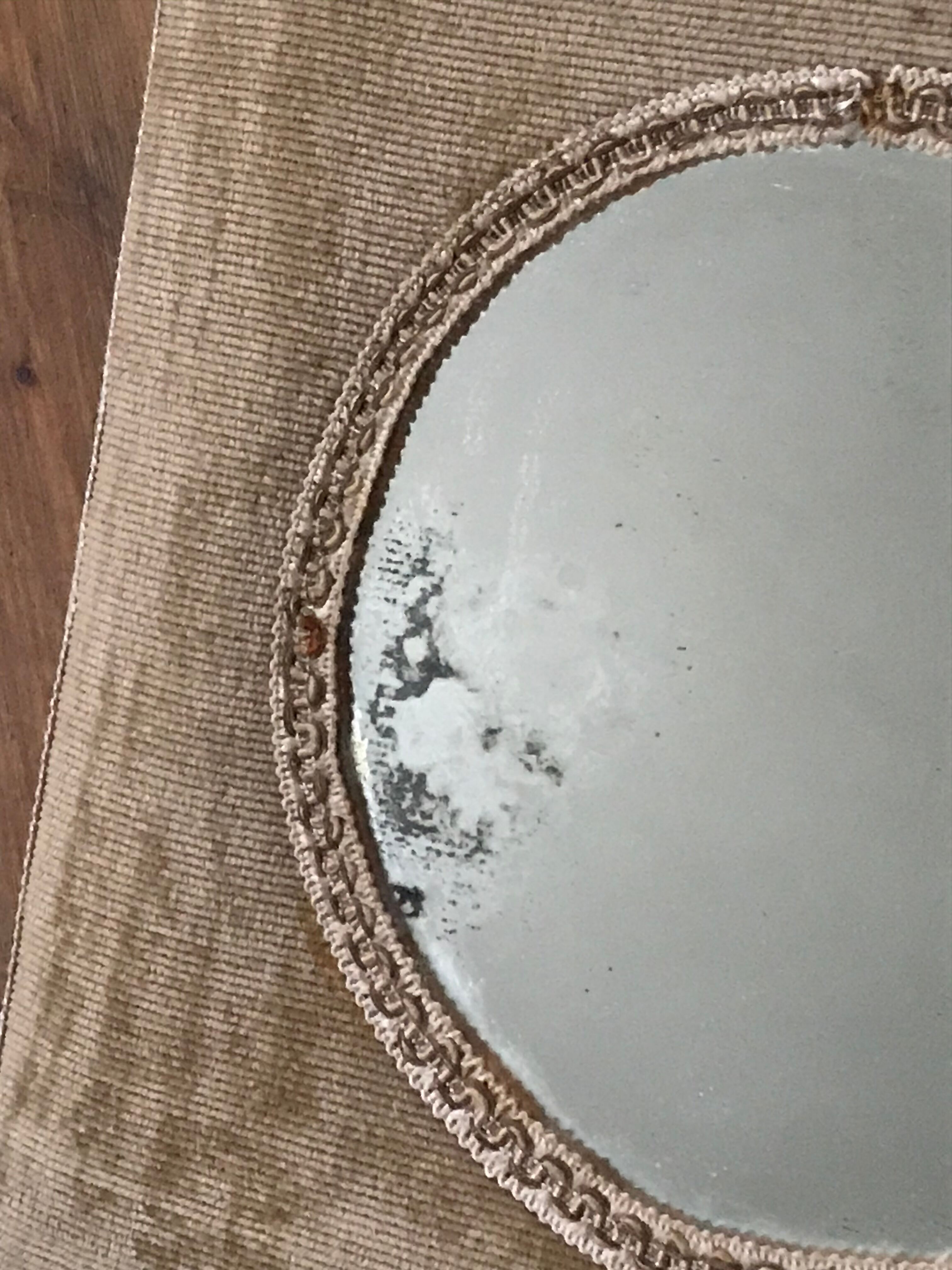Vintage velvet mirror 31x31
