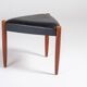 Three-Legged Teak Stool, Denmark, 1960s