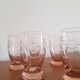 Set of 5 pink glasses