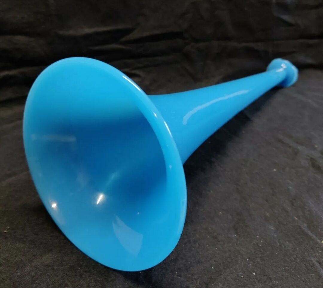 Vase Cornet Soliflore Ancien — Cristal Et Bronze — Déco Loft, Pièce Unique Vintage