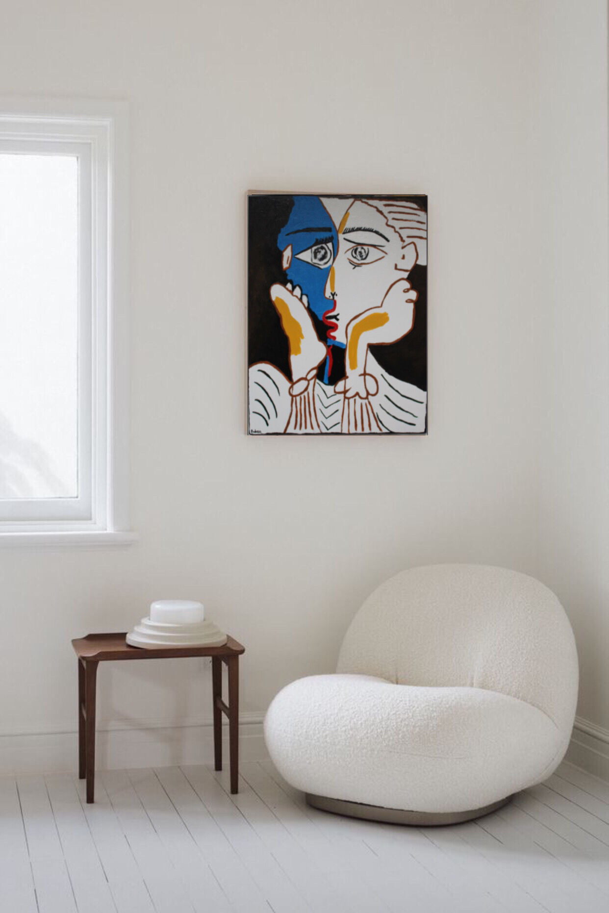 Reproduction of Picasso Les amants 60x50cm acrylic