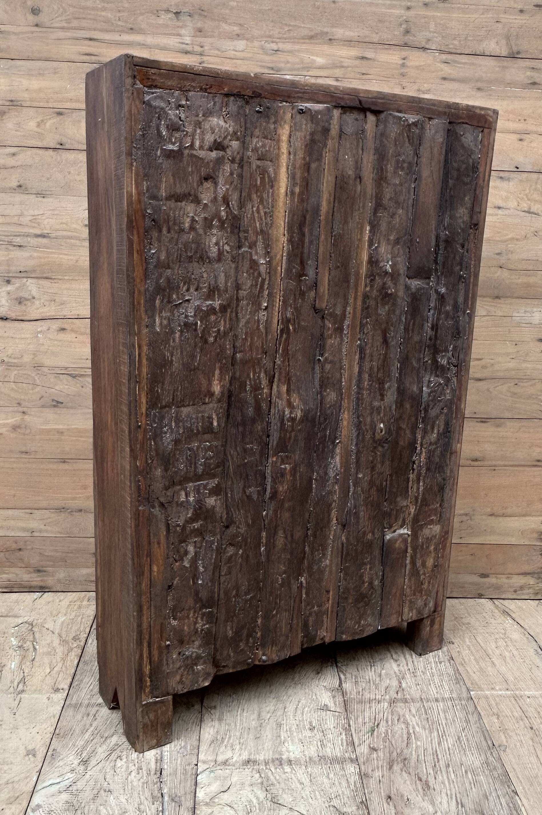 Bikaner wardrobe - Rajasthan, carved from Burmese teak.