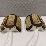 A set of Vitrika wall lamps in great condition with Orrefors glass 1970s