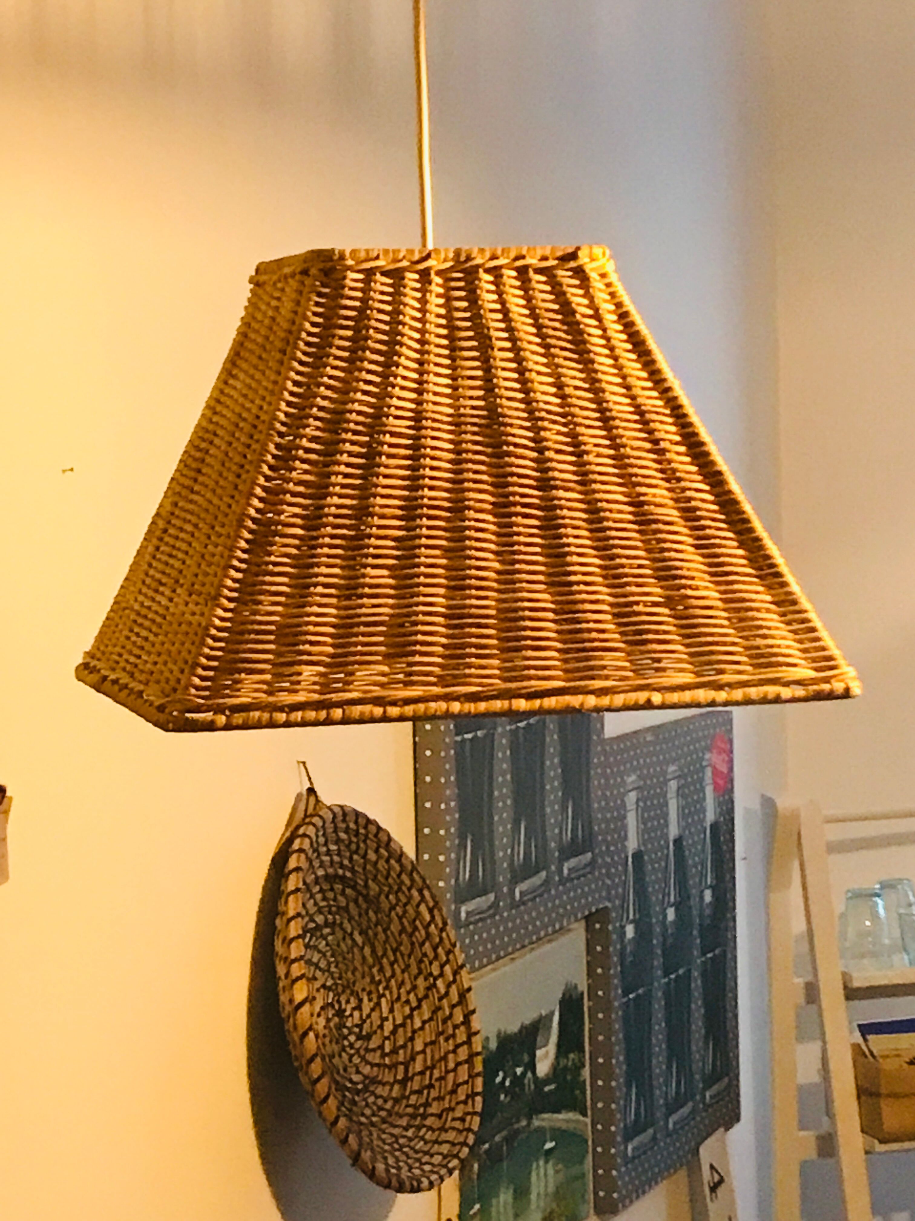 Square rattan suspension braided