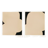 Abstract Gouache Original Painting, Set of 2