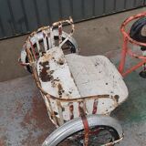 Sulky metal carousel two-seater 50s
