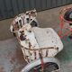 Sulky metal carousel two-seater 50s