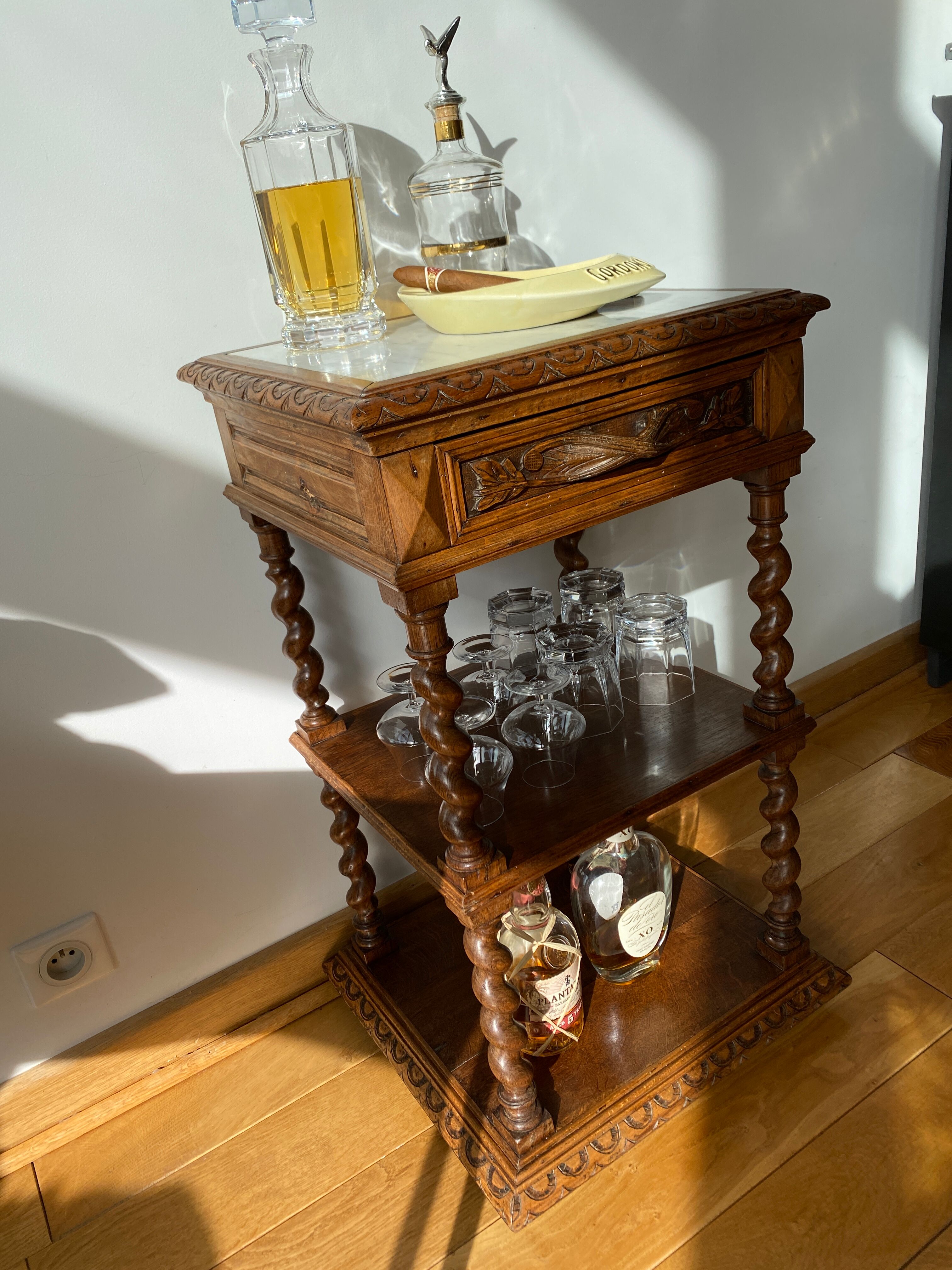 Small old Louis XIII style service