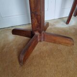 Wooden pedestal table 40s