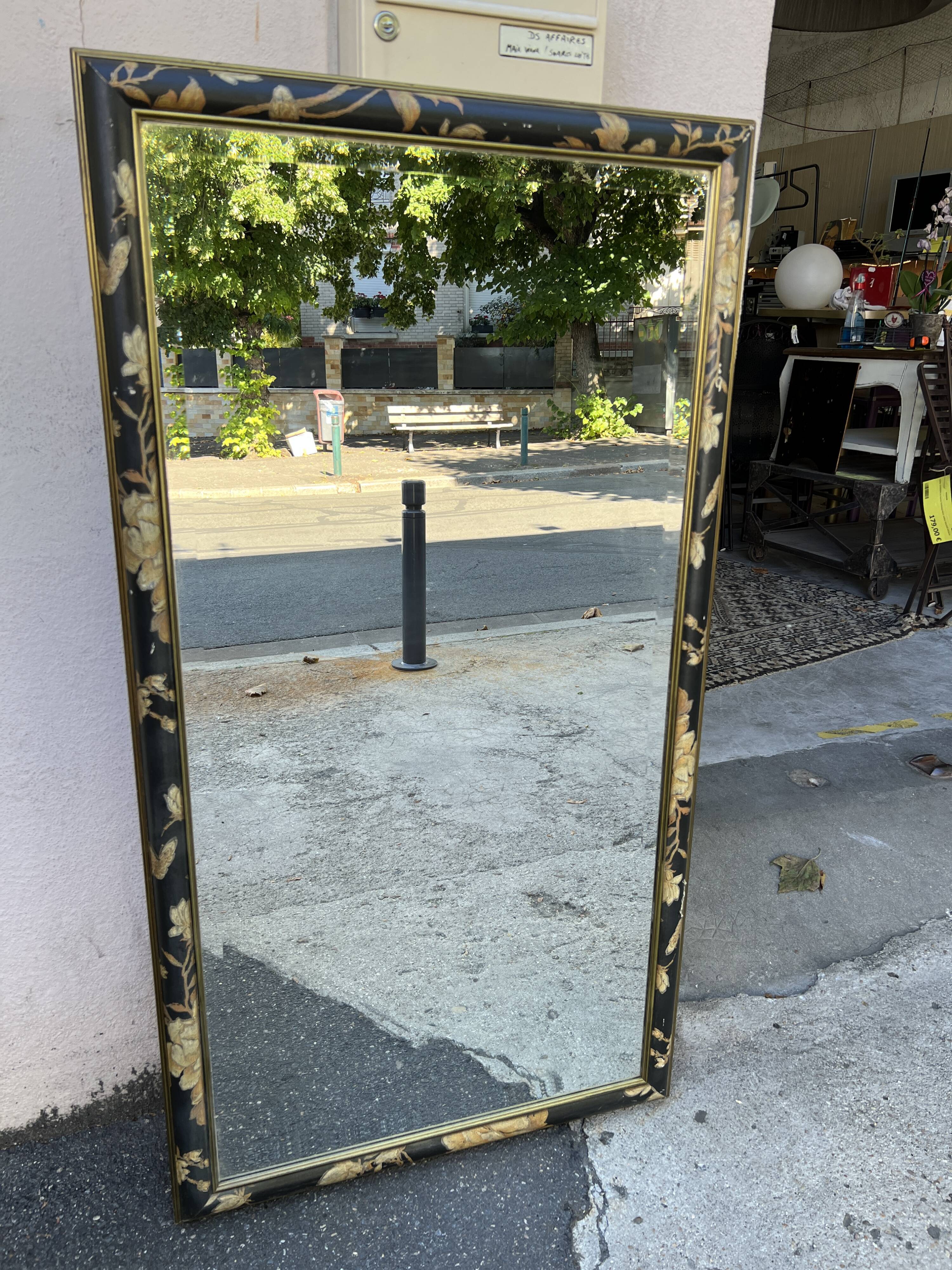 Beveled mirror empire mahogany