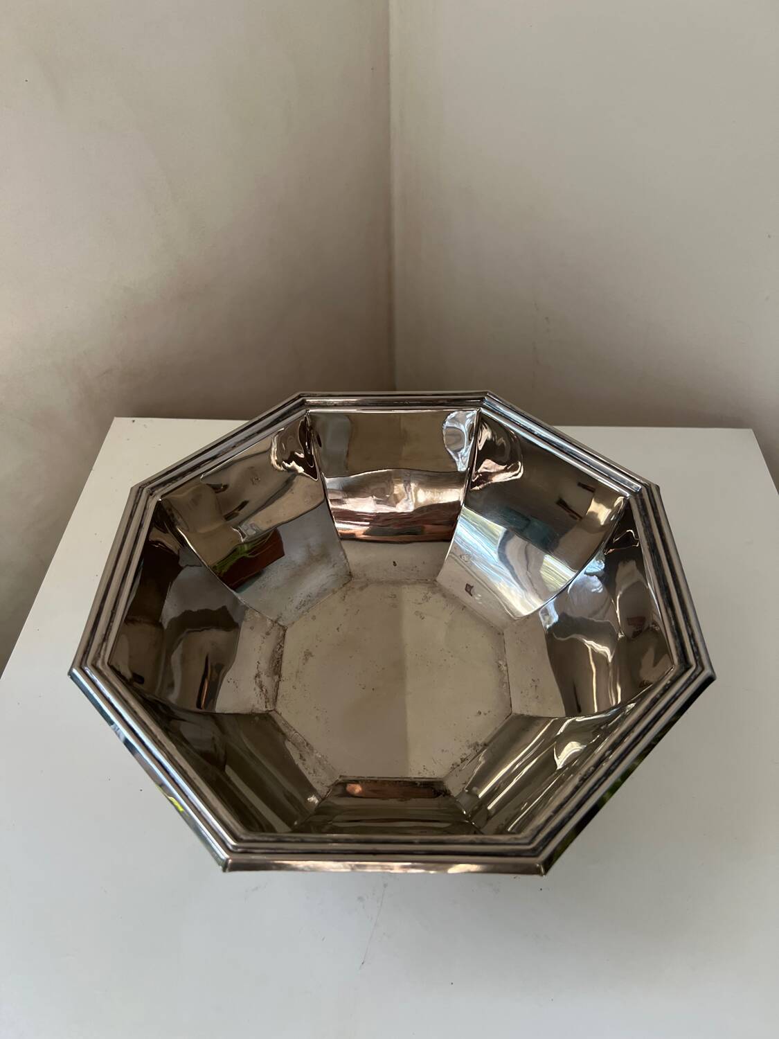 Vintage silver-plated fruit bowl