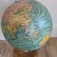 Former globe world map Geographer Joseph Forest Paris wood XIXth