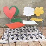Set of Heart, Cloud, Smiley and Flower chairs by Agatha Ruiz de la Prada