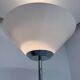 Floor lamp in white metal and plastic, Swisslamps SLZ design, vintage 80s