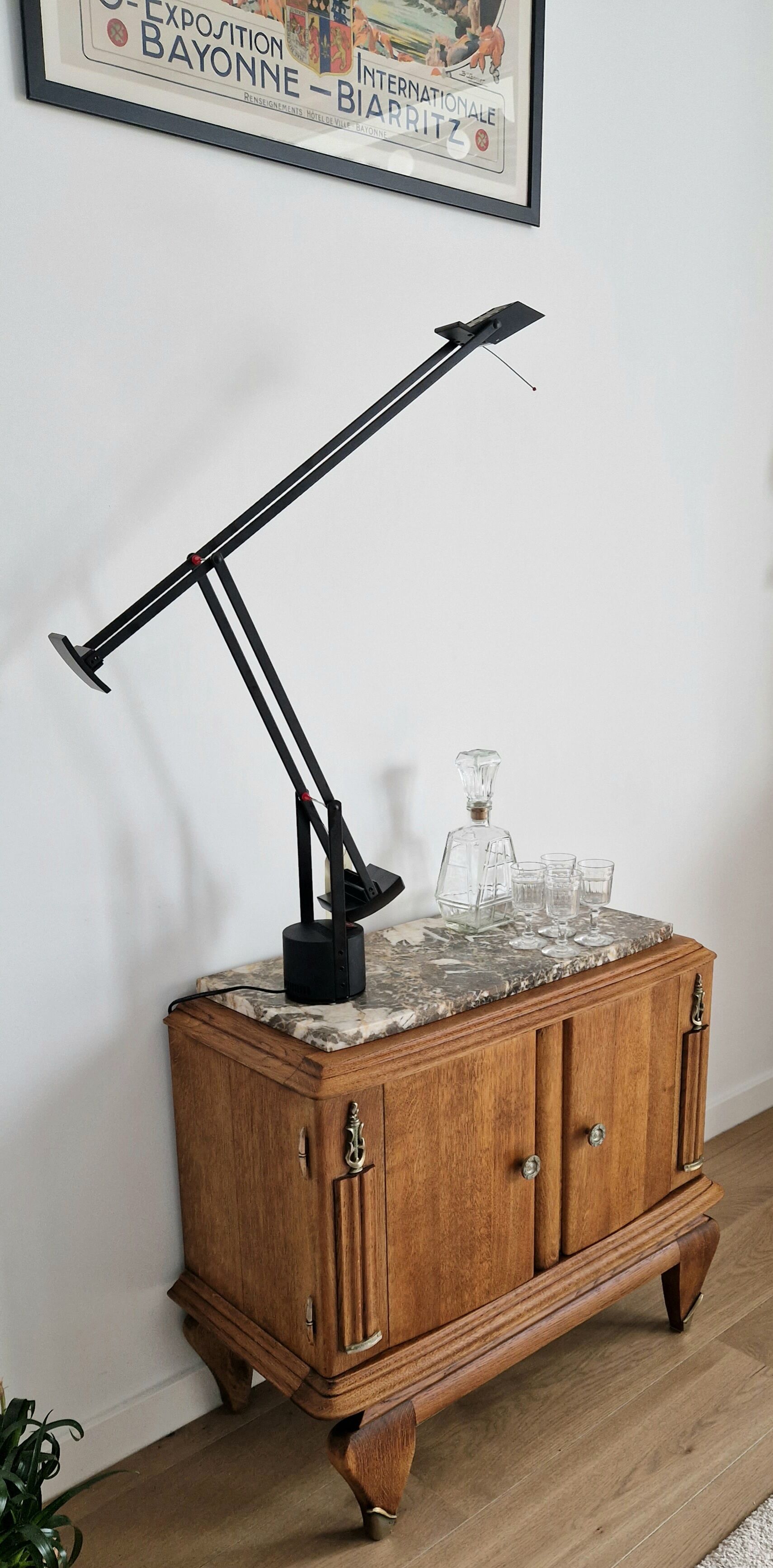 Oak bar furniture art deco style