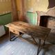 19th Century Continental Primitive Vernacular Kitchen Prep Table with Drawe