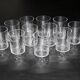 11 Baccarat glasses or verrines in cut crystal.