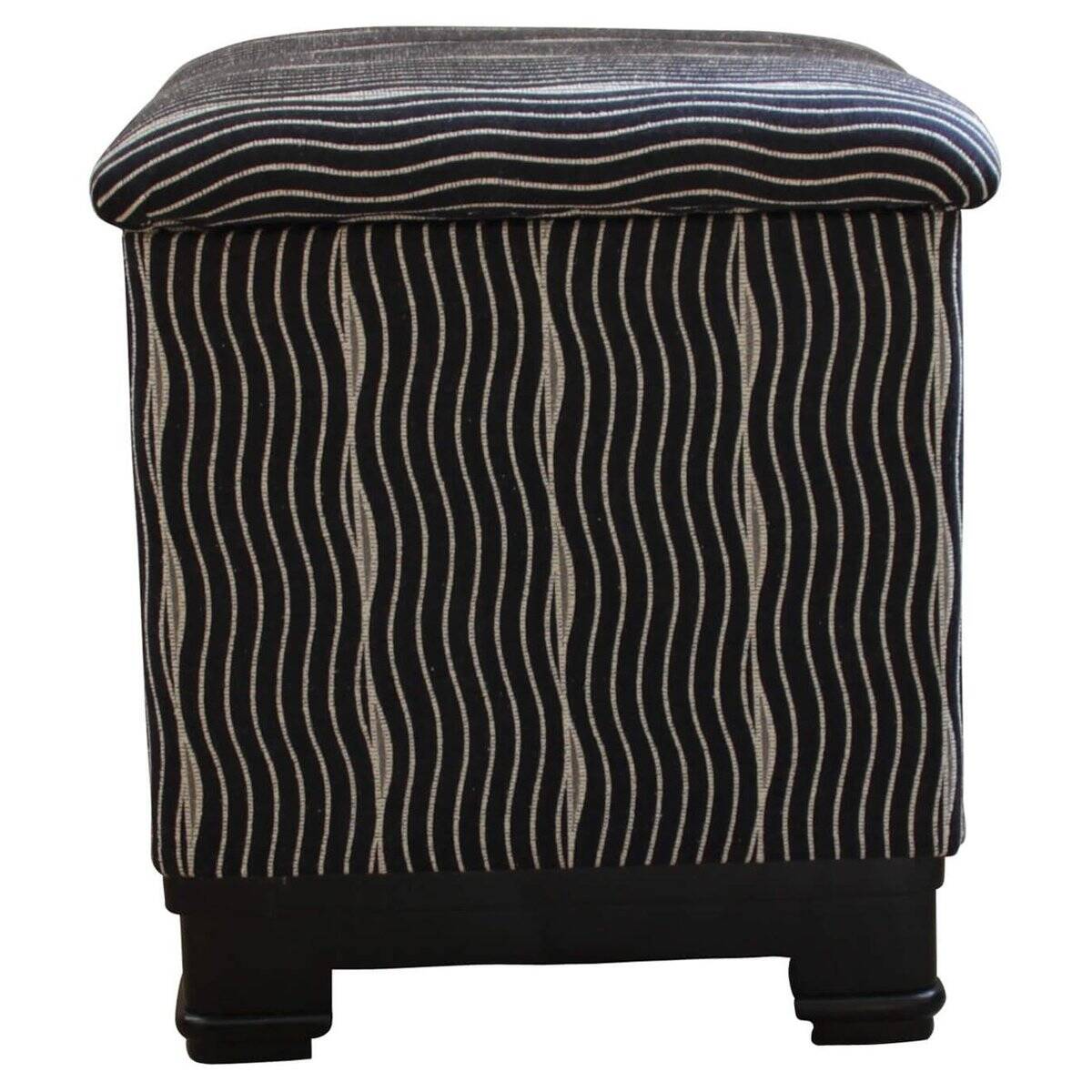 Art Deco Stool / Pouff with Fold-Up Seat, France, circa 1930