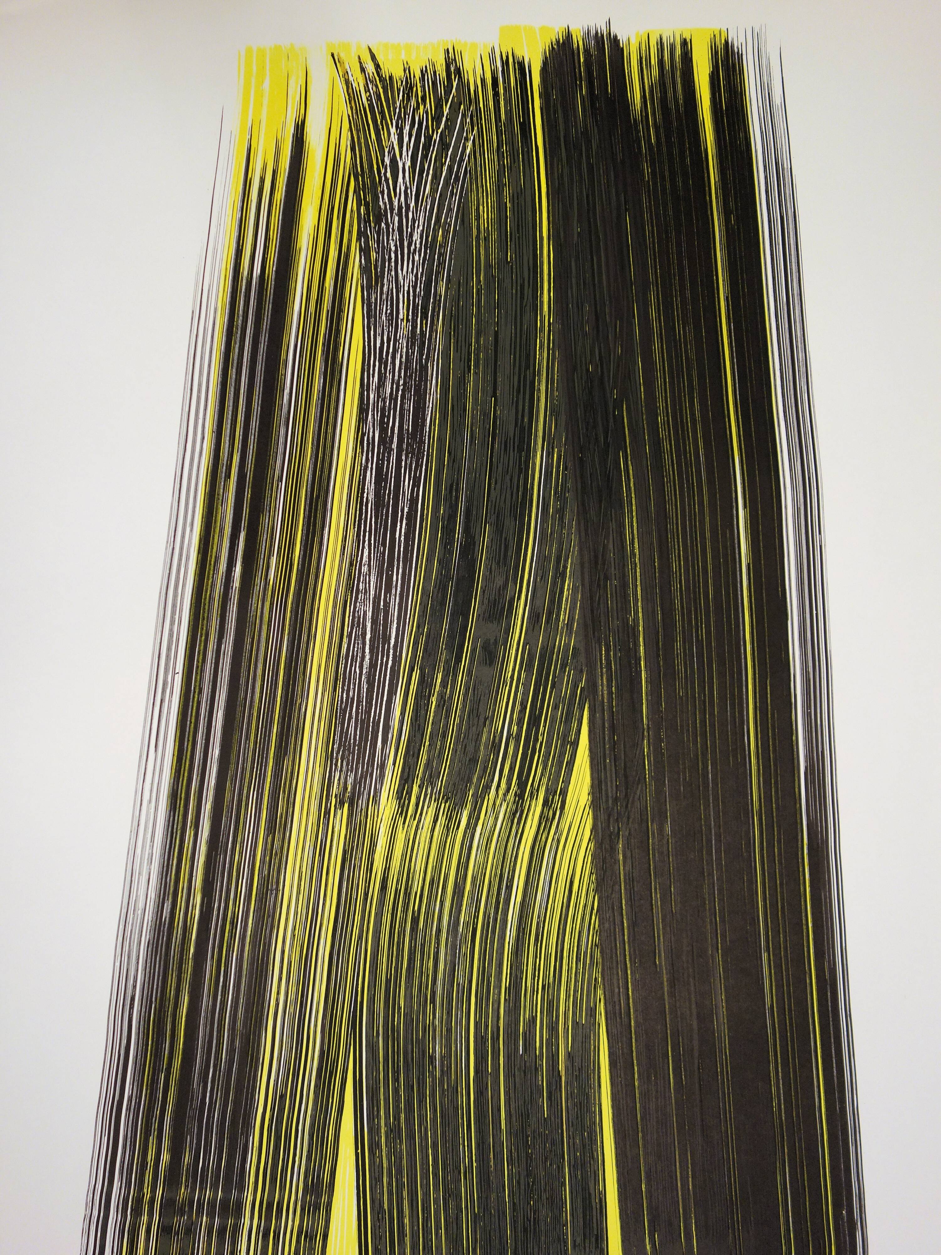 Hans HARTUNG : Composition JO, Affiche en lithographie originale signée