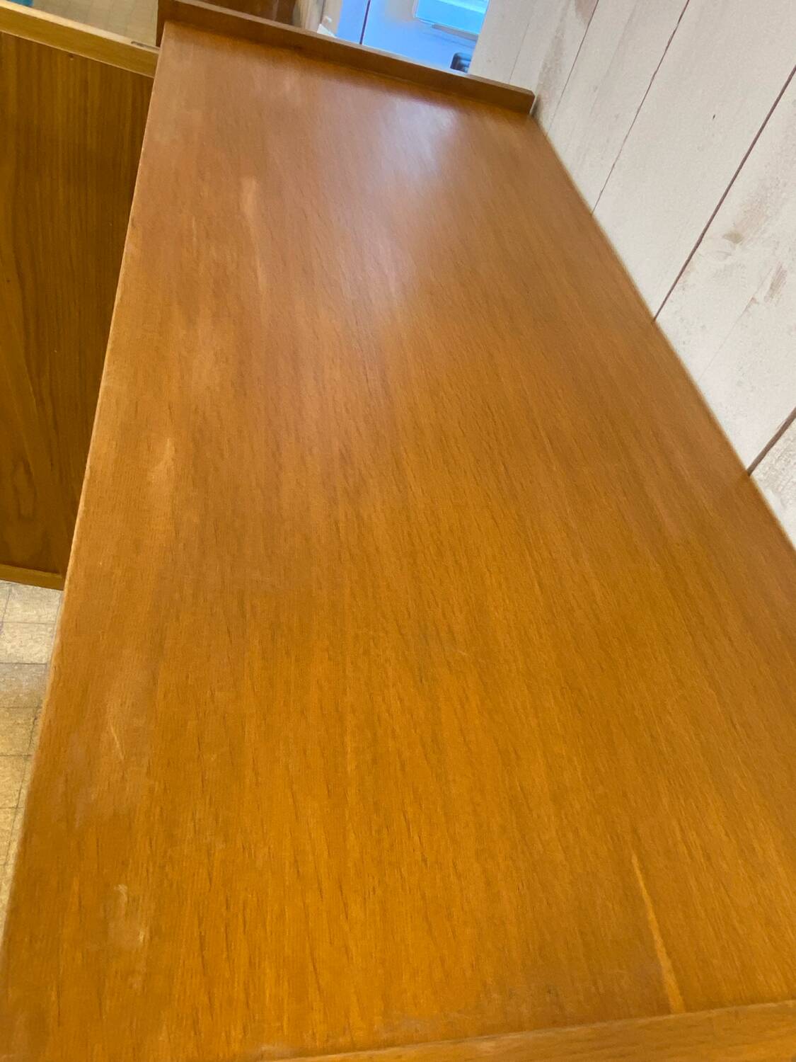 Wood and rattan chest of drawers and wardrobe