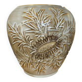 Large Round Vase Vallauris Huguette BESSONE - Brutalist - 23 cm